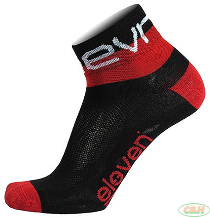 ponožky ELEVEN Howa EVN vel. 36-38 (S) černé/červené